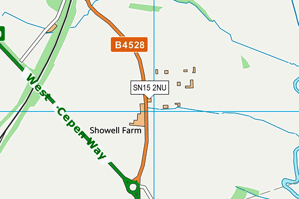 SN15 2NU map - OS VectorMap District (Ordnance Survey)