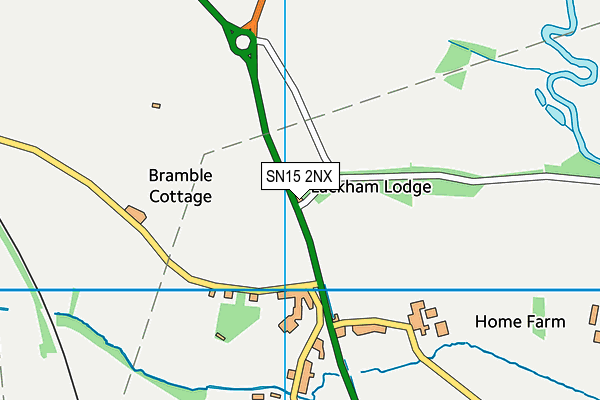 SN15 2NX map - OS VectorMap District (Ordnance Survey)