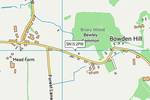 SN15 2PW map - OS VectorMap District (Ordnance Survey)