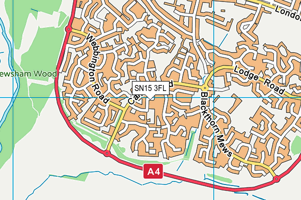 SN15 3FL map - OS VectorMap District (Ordnance Survey)