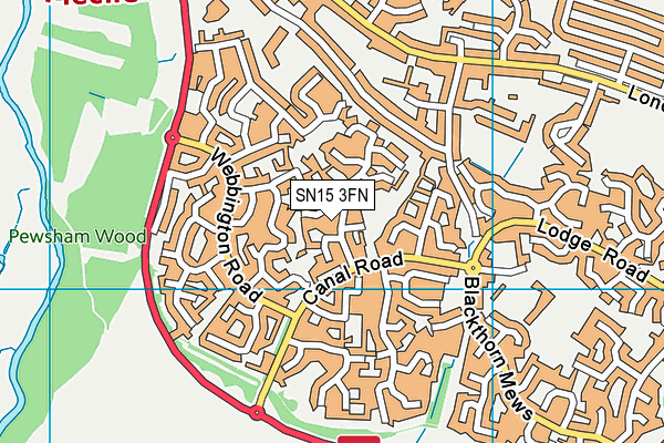 SN15 3FN map - OS VectorMap District (Ordnance Survey)