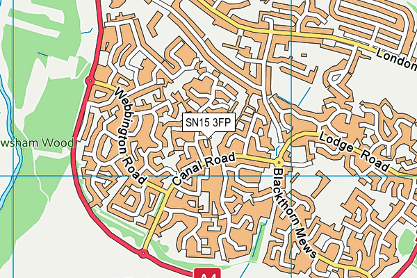 SN15 3FP map - OS VectorMap District (Ordnance Survey)