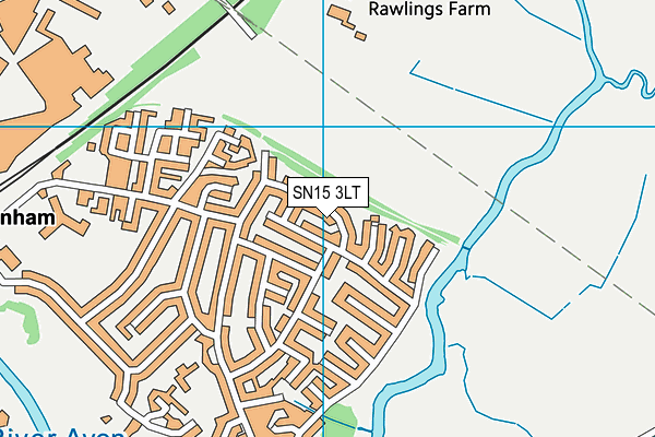 SN15 3LT map - OS VectorMap District (Ordnance Survey)