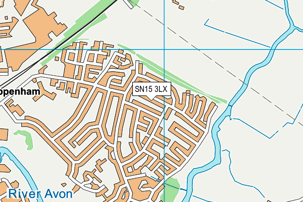 SN15 3LX map - OS VectorMap District (Ordnance Survey)