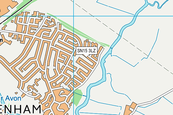 SN15 3LZ map - OS VectorMap District (Ordnance Survey)