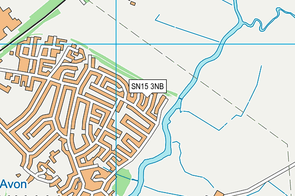 SN15 3NB map - OS VectorMap District (Ordnance Survey)