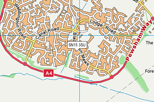 SN15 3SU map - OS VectorMap District (Ordnance Survey)