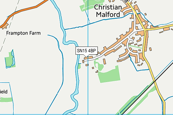 SN15 4BP map - OS VectorMap District (Ordnance Survey)