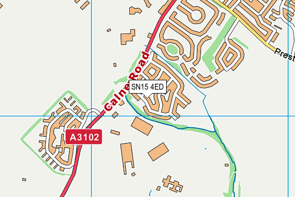 SN15 4ED map - OS VectorMap District (Ordnance Survey)