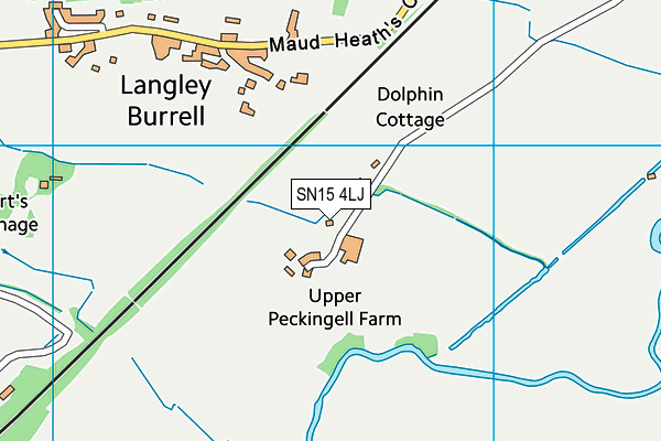 SN15 4LJ map - OS VectorMap District (Ordnance Survey)