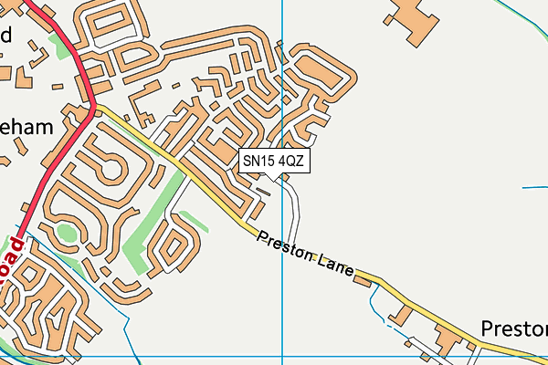 SN15 4QZ map - OS VectorMap District (Ordnance Survey)