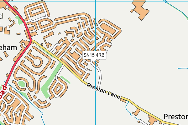 SN15 4RB map - OS VectorMap District (Ordnance Survey)