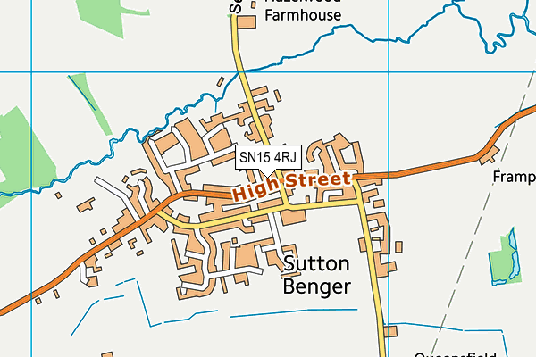 SN15 4RJ map - OS VectorMap District (Ordnance Survey)