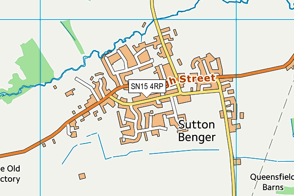Sutton Benger C Of E Aided Primary School map (SN15 4RP) - OS VectorMap District (Ordnance Survey)