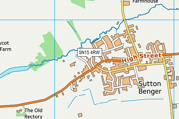 SN15 4RW map - OS VectorMap District (Ordnance Survey)