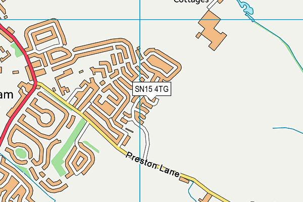 SN15 4TG map - OS VectorMap District (Ordnance Survey)