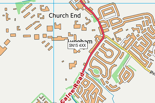 Mod Lyneham map (SN15 4XX) - OS VectorMap District (Ordnance Survey)