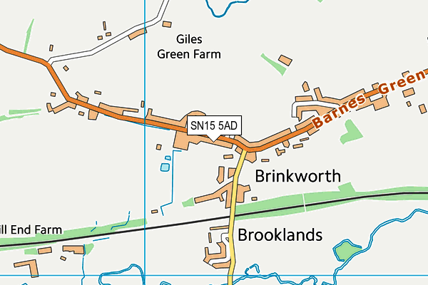 SN15 5AD map - OS VectorMap District (Ordnance Survey)