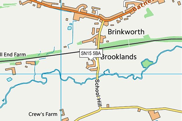 SN15 5BA map - OS VectorMap District (Ordnance Survey)