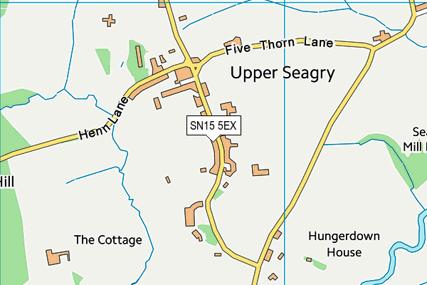 Seagry C Of E Primary School map (SN15 5EX) - OS VectorMap District (Ordnance Survey)