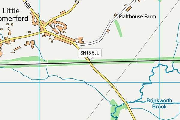 SN15 5JU map - OS VectorMap District (Ordnance Survey)
