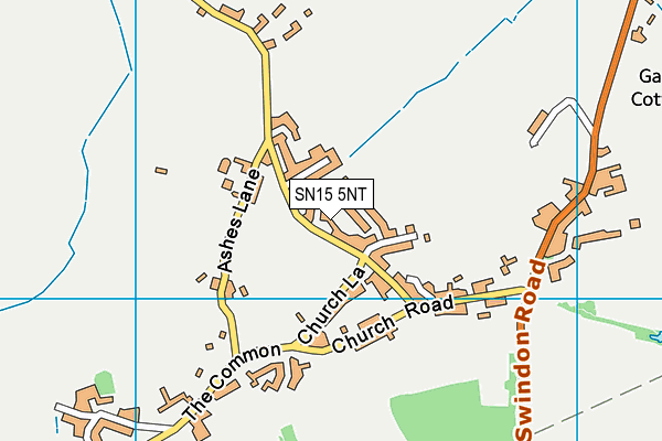 SN15 5NT map - OS VectorMap District (Ordnance Survey)