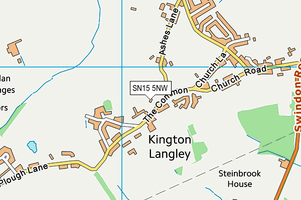 SN15 5NW map - OS VectorMap District (Ordnance Survey)