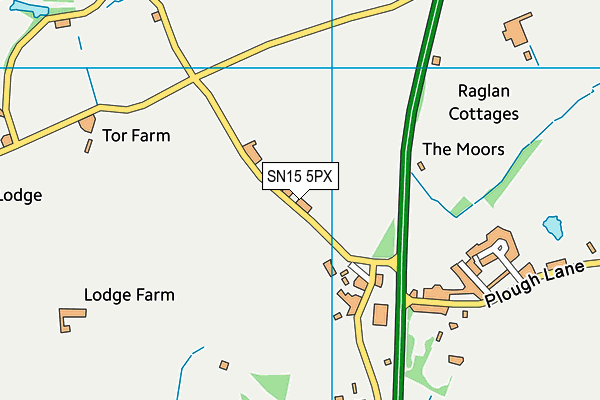 SN15 5PX map - OS VectorMap District (Ordnance Survey)