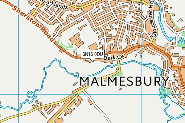 SN16 0DU map - OS VectorMap District (Ordnance Survey)