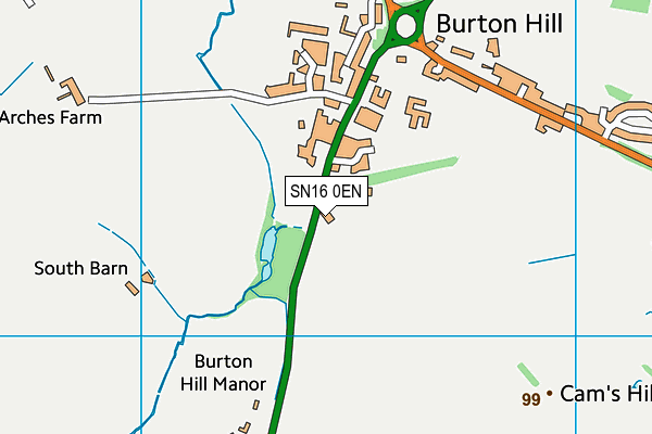 SN16 0EN map - OS VectorMap District (Ordnance Survey)