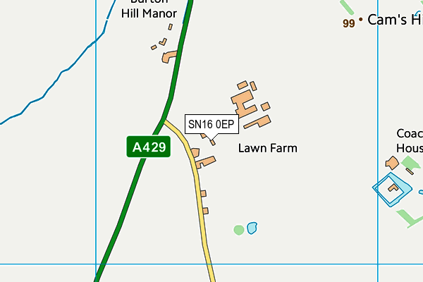 SN16 0EP map - OS VectorMap District (Ordnance Survey)