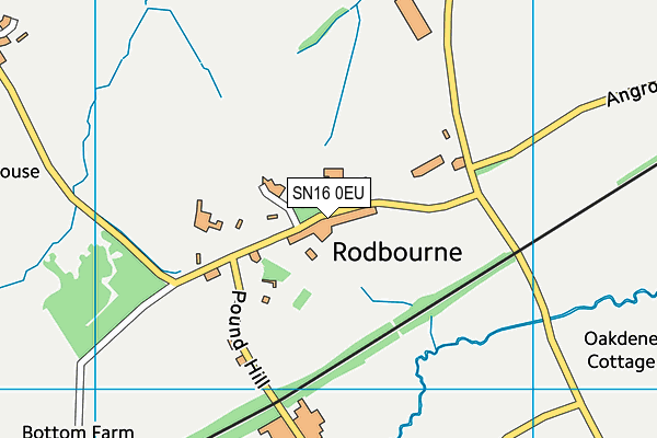 SN16 0EU map - OS VectorMap District (Ordnance Survey)