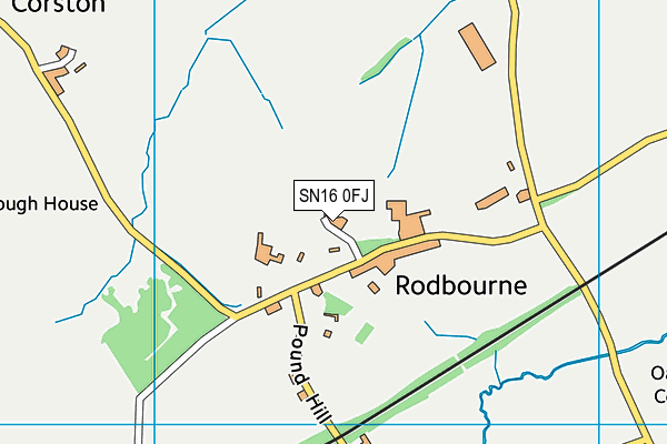 SN16 0FJ map - OS VectorMap District (Ordnance Survey)