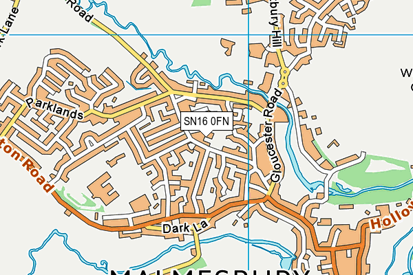 SN16 0FN map - OS VectorMap District (Ordnance Survey)