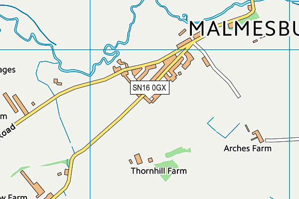 SN16 0GX map - OS VectorMap District (Ordnance Survey)