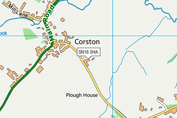 SN16 0HA map - OS VectorMap District (Ordnance Survey)