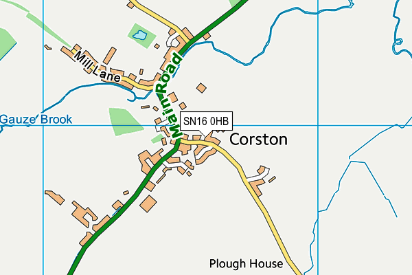 SN16 0HB map - OS VectorMap District (Ordnance Survey)