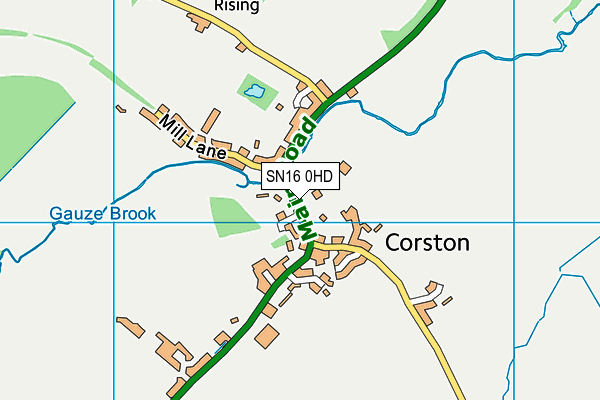 SN16 0HD map - OS VectorMap District (Ordnance Survey)