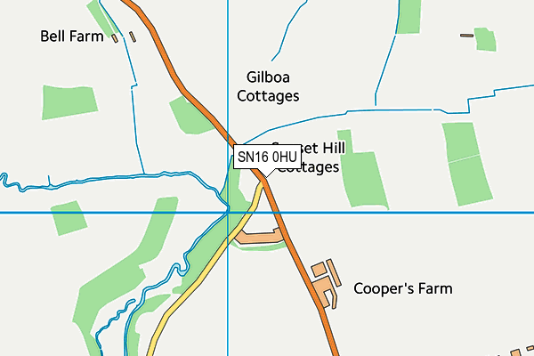 SN16 0HU map - OS VectorMap District (Ordnance Survey)