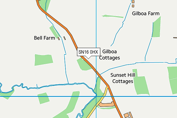 SN16 0HX map - OS VectorMap District (Ordnance Survey)