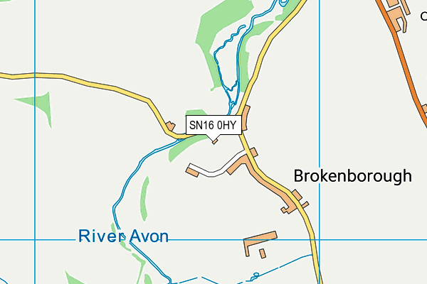 SN16 0HY map - OS VectorMap District (Ordnance Survey)