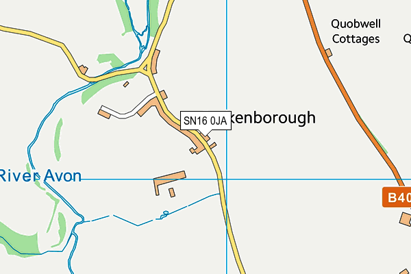 SN16 0JA map - OS VectorMap District (Ordnance Survey)