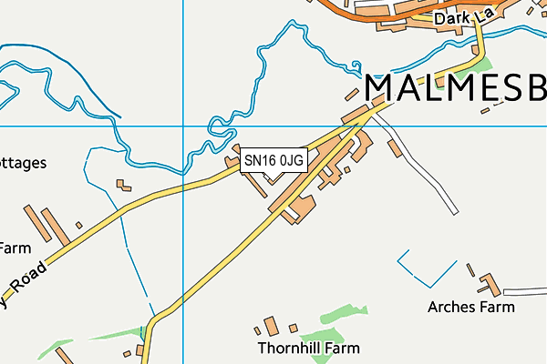 SN16 0JG map - OS VectorMap District (Ordnance Survey)