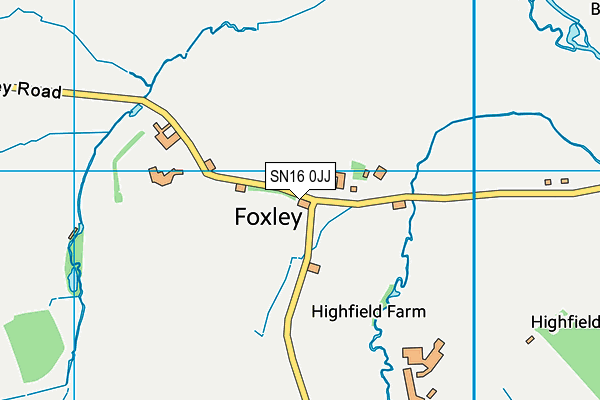 SN16 0JJ map - OS VectorMap District (Ordnance Survey)