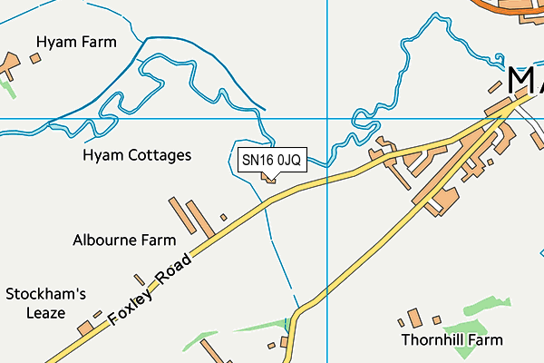 SN16 0JQ map - OS VectorMap District (Ordnance Survey)