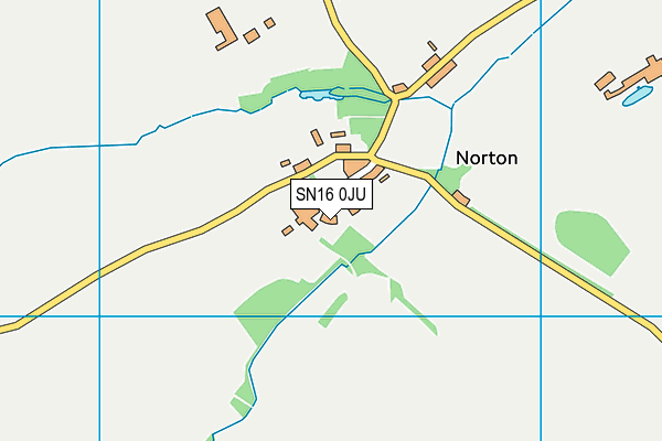 SN16 0JU map - OS VectorMap District (Ordnance Survey)