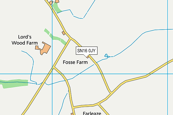 SN16 0JY map - OS VectorMap District (Ordnance Survey)