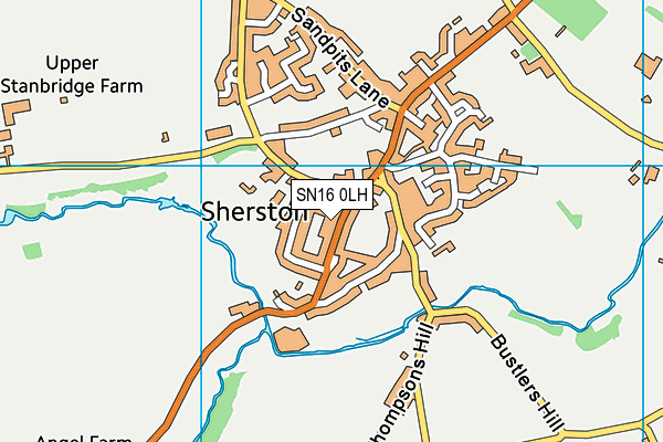 Map of ANGEL SHERSTON LIMITED at district scale