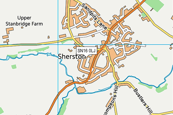 SN16 0LJ map - OS VectorMap District (Ordnance Survey)