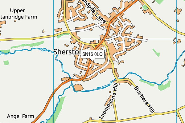 SN16 0LQ map - OS VectorMap District (Ordnance Survey)
